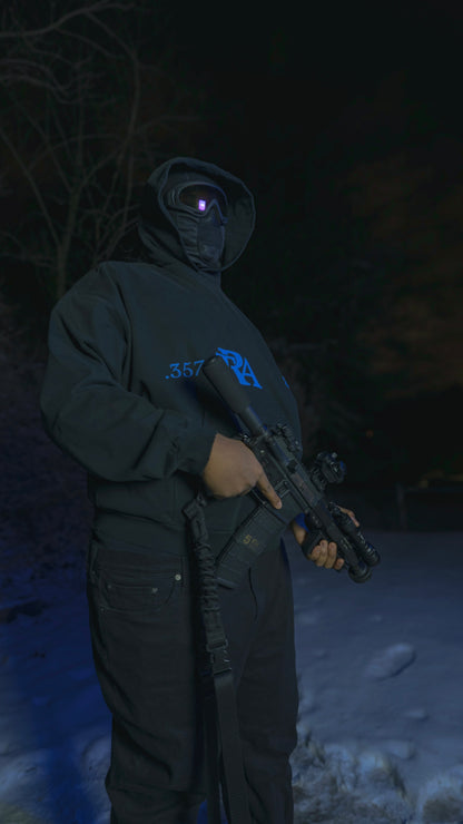 True blue Limitless .357 TRA hoodie