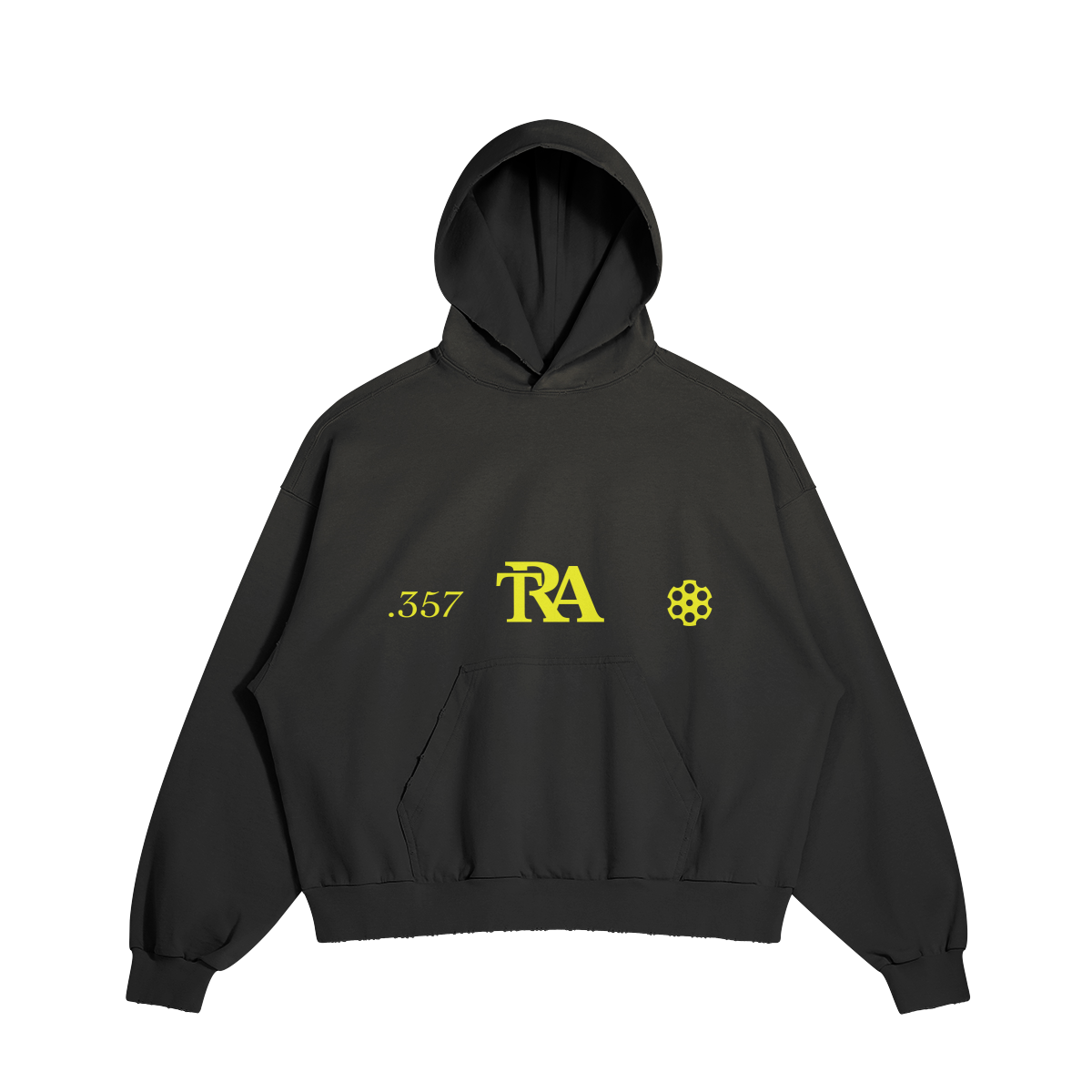 gold dot yellow Limitless .357 TRA hoodie
