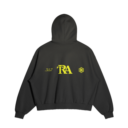 gold dot yellow Limitless .357 TRA hoodie